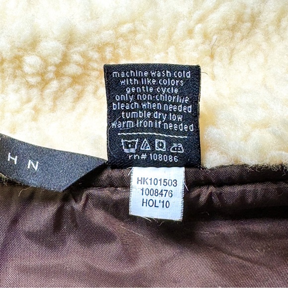 Sean John Hooded Sherpa Lined Vest Orange Brown Men’s L Streetwear Fleece Zip - Picture 5 of 9